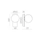 Aplica Kin A8169191NDT ACB LED, Negru, Spania