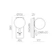 Aplica Kin A8169290NM ACB LED, Nichel, Spania