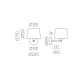 Aplica Stilo A8202080N ACB E27, Negru, Spania