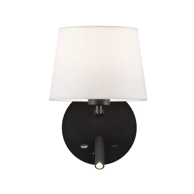 Aplica Dormitor Stilo A8202082N ACB LED, Negru, Spania