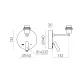 Aplica Dormitor Stilo A8202082N ACB LED, Negru, Spania