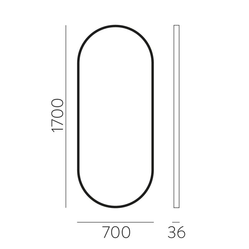 Oglinda Baie Daniela A9755140N ACB Negru, Spania