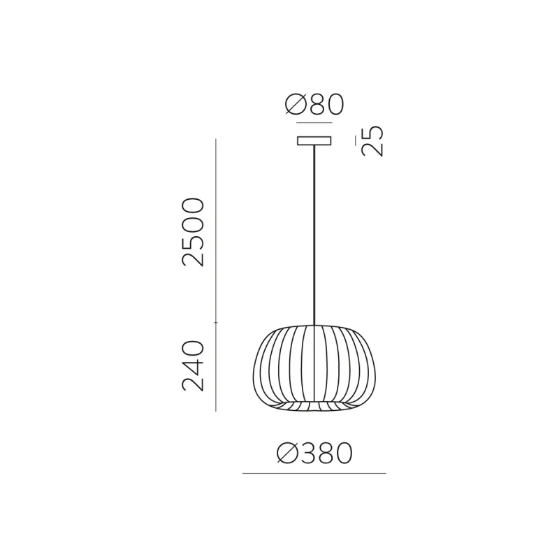 Pendul Mirta C3055081PIB ACB E27, Alb, Spania