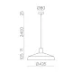 Pendul Evelyn C3906081N ACB E27, Negru, Spania