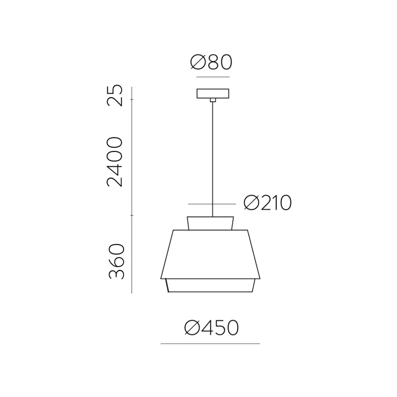 Pendul Aspen C391642BLI ACB E27, Alb, Spania