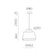 Pendul Aspen C39164VELI ACB E27, Verde, Spania