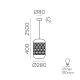 Pendul Vivian C3931081NA ACB E27, Natural, Spania