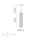 Pendul Modrian C3951080O ACB GU10, Auriu, Spania