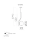 Pendul Maui C81631N ACB E27, Opal, Spania