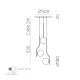 Suspensie Maui C81633N ACB E27, Opal, Spania
