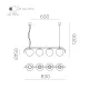 Suspensie Maui C81634N ACB E27, Opal, Spania