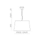 Pendul Stilo C8202180B ACB E27, Alb, Spania