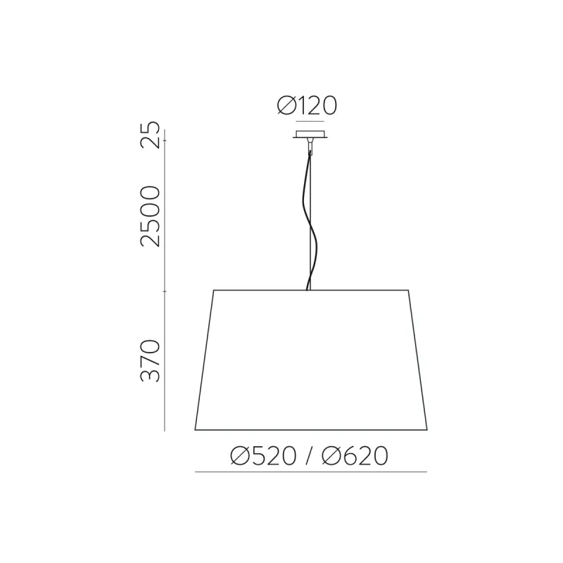 Pendul Stilo C8202180N ACB E27, Negru, Spania