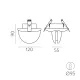 Plafoniera incastrata Spectra E37310B ACB LED, Alb, Spania