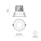 Spot Exterior/Baie Incastrat Kidal E377119NDT ACB LED, Negru, Spania
