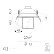 Spot Incastrat Gina E3874080B ACB GU10, Alb, Spania