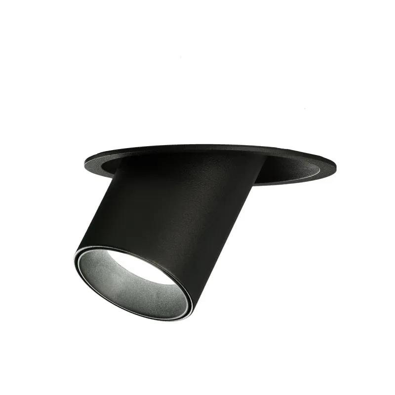 Spot Incastrat Gina E3874080N ACB GU10, Negru, Spania