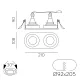 Spot Incastrat Musca E3947180B ACB GU10, Alb, Spania