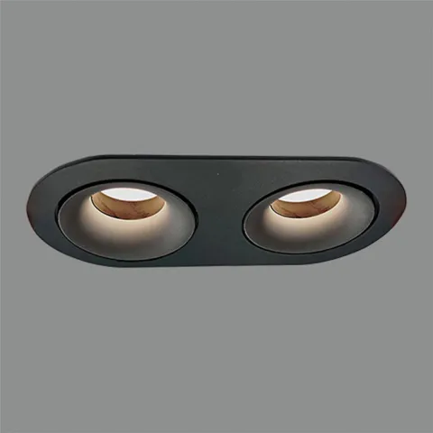 Spot Incastrat Musca E3947180N ACB GU10, Negru, Spania