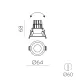 Spot Incastrat Move E3984090BDT ACB LED, Alb, Spania
