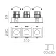 Spot Incastrat Move E3984193N ACB LED, Negru, Spania