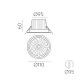 Spot Incastrat Baie Safe E3985100BDP ACB LED, Alb, Spania