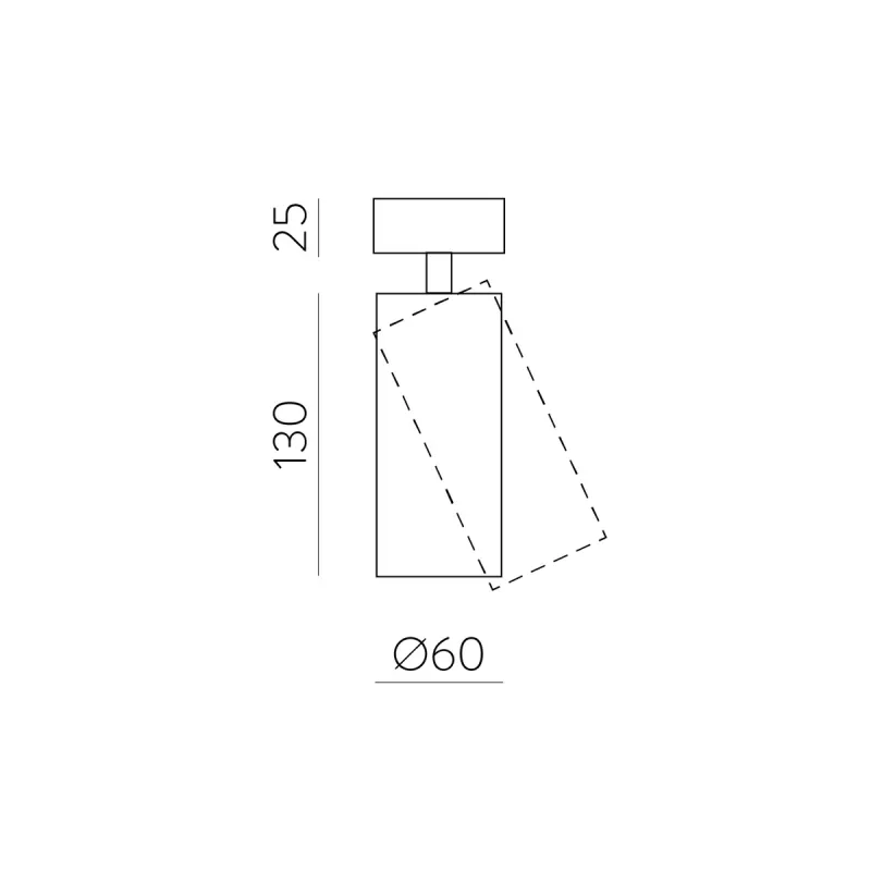 Spot Aplicat Pipe F3986000BDP ACB LED, Alb, Spania