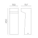 Stalp Izar H2078000GR ACB LED, Gri, Spania