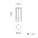 Aplica Exterior Vega H2079080GR ACB E27, Antracit, Spania