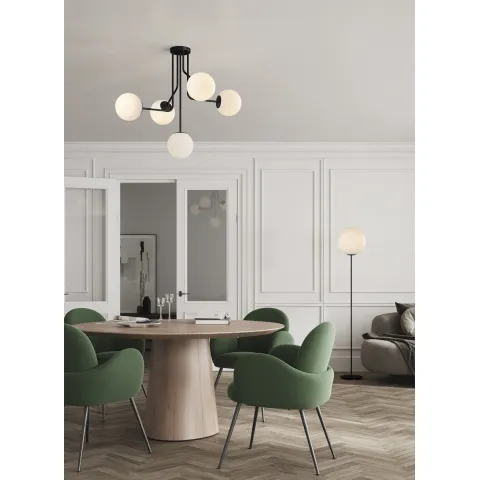 Lampadar Parma H3946180N ACB E27, Negru, Spania