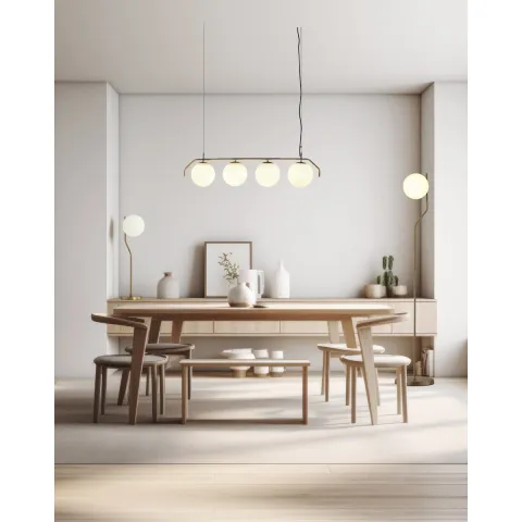 Lampadar Maui H81631O ACB E27, Opal, Spania
