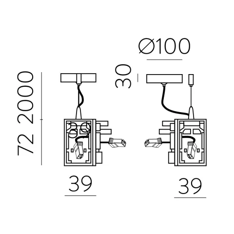 Kit Pendul Invisible K1001140N ACB Negru, Spania
