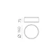 Plafoniera Dins P0395070BDT ACB LED, Alb, Spania