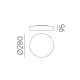 Plafoniera Baie Moon P09692OP ACB E27, Opal, Spania