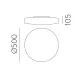 Plafoniera Baie Moon P09697OP ACB E27, Opal, Spania