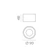 Spot Aplicat Studio P32350NDP ACB LED, Negru, Spania