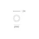 Plafoniera Kore P3435110N ACB LED, Negru, Spania
