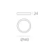 Plafoniera Kore P343521B ACB LED, Alb, Spania