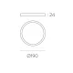 Plafoniera Kore P3435310N ACB LED, Negru, Spania