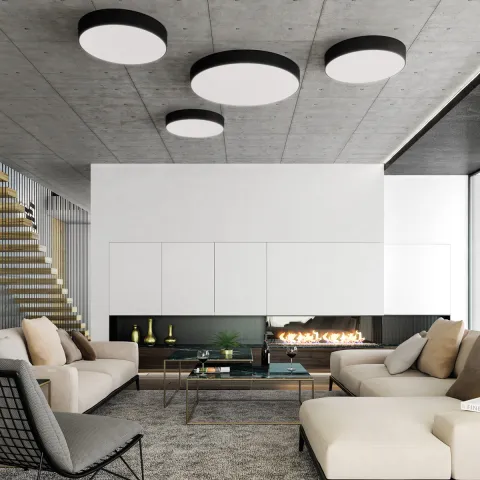 Plafoniera Isia PRO P345340PNDP ACB LED, Negru, Spania