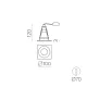 Spot Incastrat Waka P37251B ACB GU10, Alb, Spania