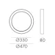 Plafoniera Aliso P3742071BDT ACB LED, Alb, Spania