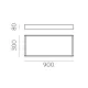 Plafoniera Munich P375991N ACB LED, Negru, Spania