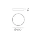 Plafoniera London P376061BCA ACB LED, Alb, Spania