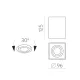 Spot Aplicat Carre P376210B ACB GU10, Alb, Spania