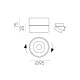 Spot Aplicat Mako P384310BDT ACB LED, Alb, Spania