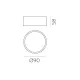 Plafoniera Linus P3845170NDT ACB LED, Negru, Spania