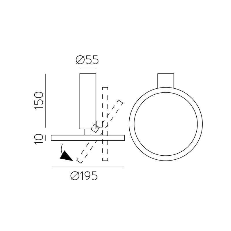 Plafoniera Morgan P384610N ACB LED, Negru, Spania