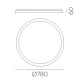 Plafoniera Grace P384831NDP ACB LED, Negru, Spania