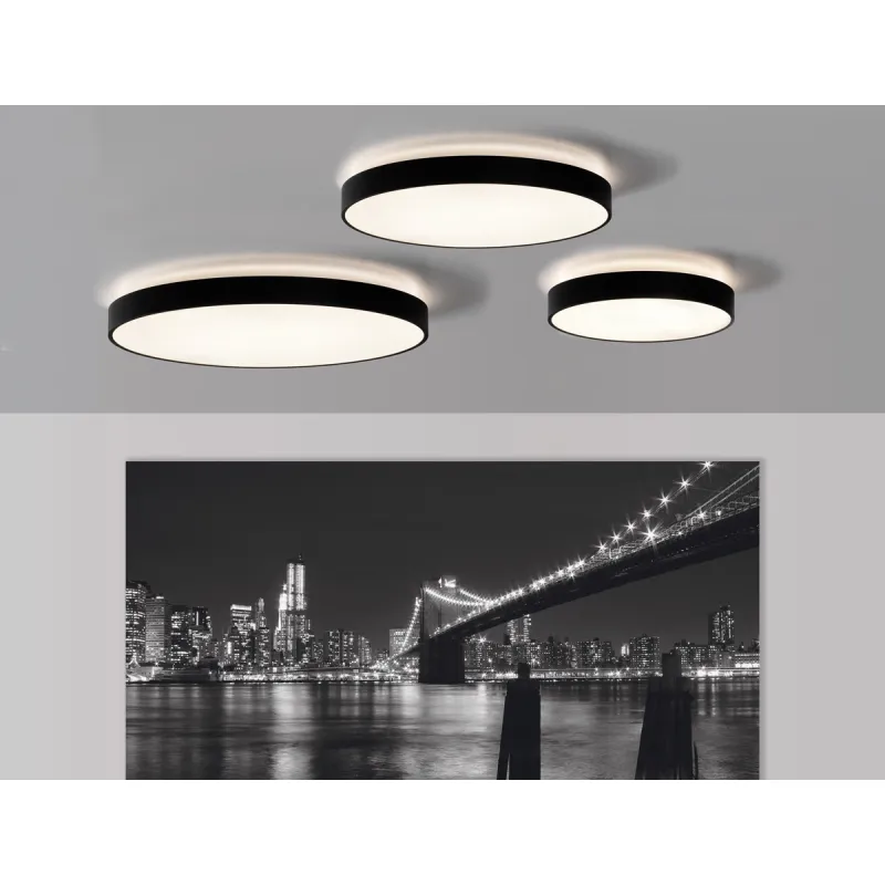 Plafoniera Lisboa P385181NCA ACB LED, Negru, Spania